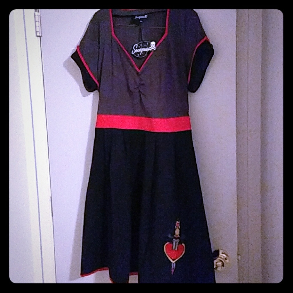 NWT Sourpuss Dagger Dollface Dress XXL